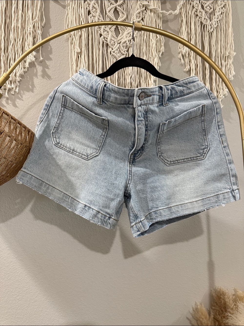 KanCan Light Blue Denim Shorts